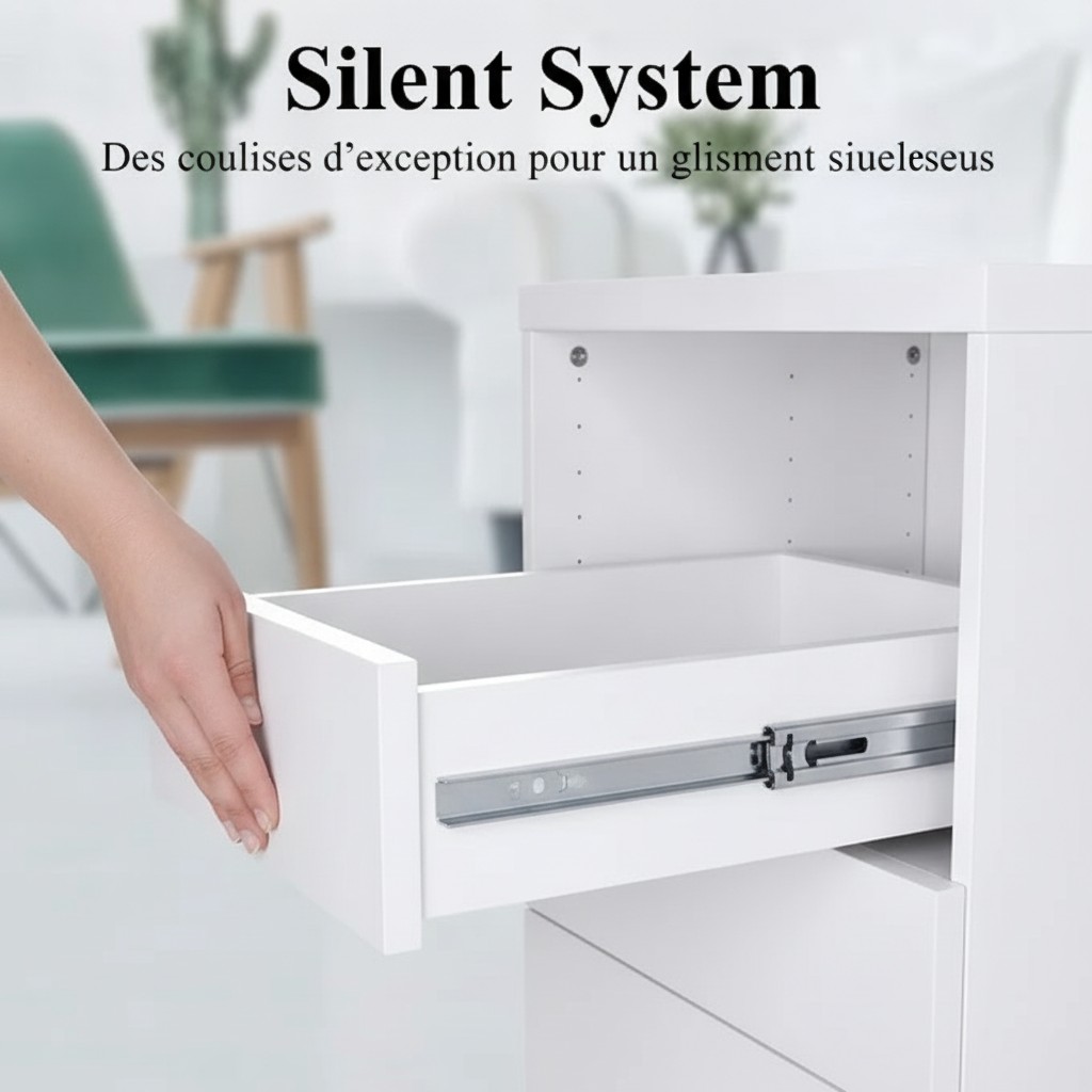 Silent System Des coulisses d'exception pour un glissement silencieux(couleur et design aléatoire) - Marjane Mall - Image 4
