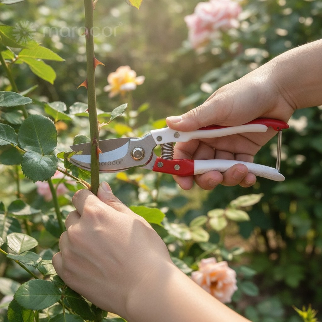 ciseaux de jardin en acier pour une coupe précise et facilement(couleur et design aléatoire) - Marjane Mall - Image 4