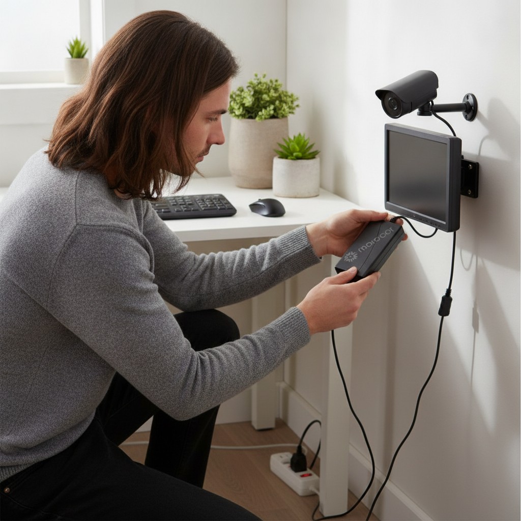 Adaptateur Secteur Universel DC 12V 5A Chargeur Haute Performance Écrans LCD, Caméras de Surveillance,(couleur et design aléatoire) - Marjane Mall - Image 4