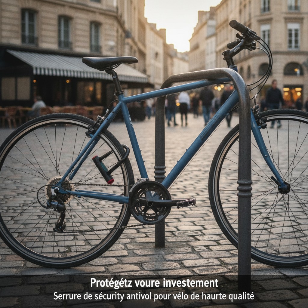 Protégez votre investissement Serrure de sécurité antivol pour vélo de haute qualité (couleur et design aléatoire) - Marjane Mall - Image 3