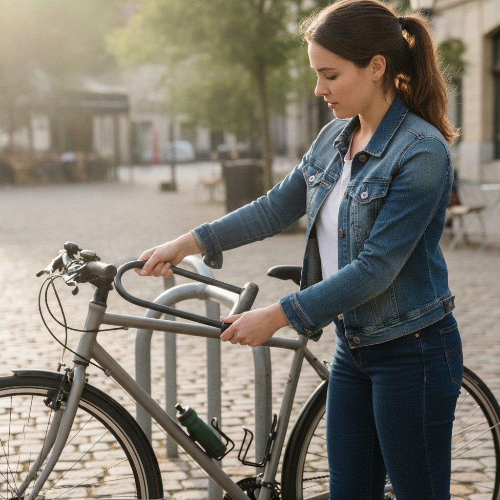 Protégez votre investissement Serrure de sécurité antivol pour vélo de haute qualité (couleur et design aléatoire) - Marjane Mall - Image 4