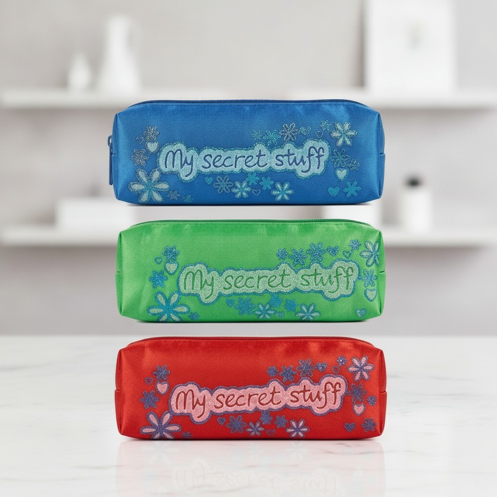 Trousses de rangement "My Secret Stuff(couleur et design aléatoire) - Marjane Mall - Image 2