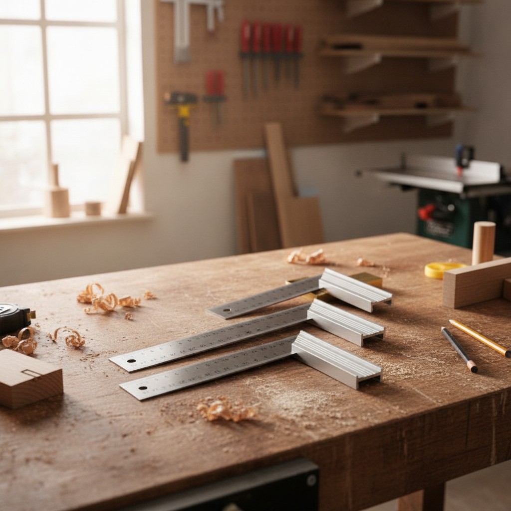 Set professionnel de 3 équerres de menuisier 8" 10" 12" Pigeon(couleur et design aléatoire) - Marjane Mall - Image 3