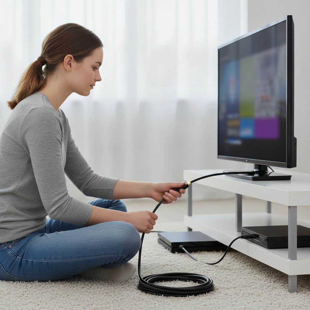 Câble HDMI en noir Haute vitesse et performance exceptionnelle(couleur et design aléatoire) - Marjane Mall - Image 4