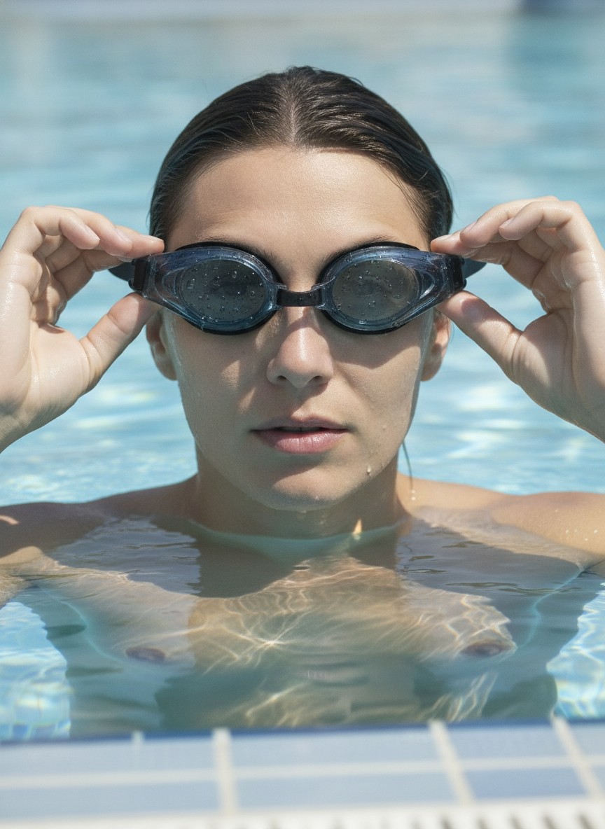 Lunettes de plongée étanches en silicone pour enfants et adultes(couleur et design aléatoire) - Marjane Mall - Image 4