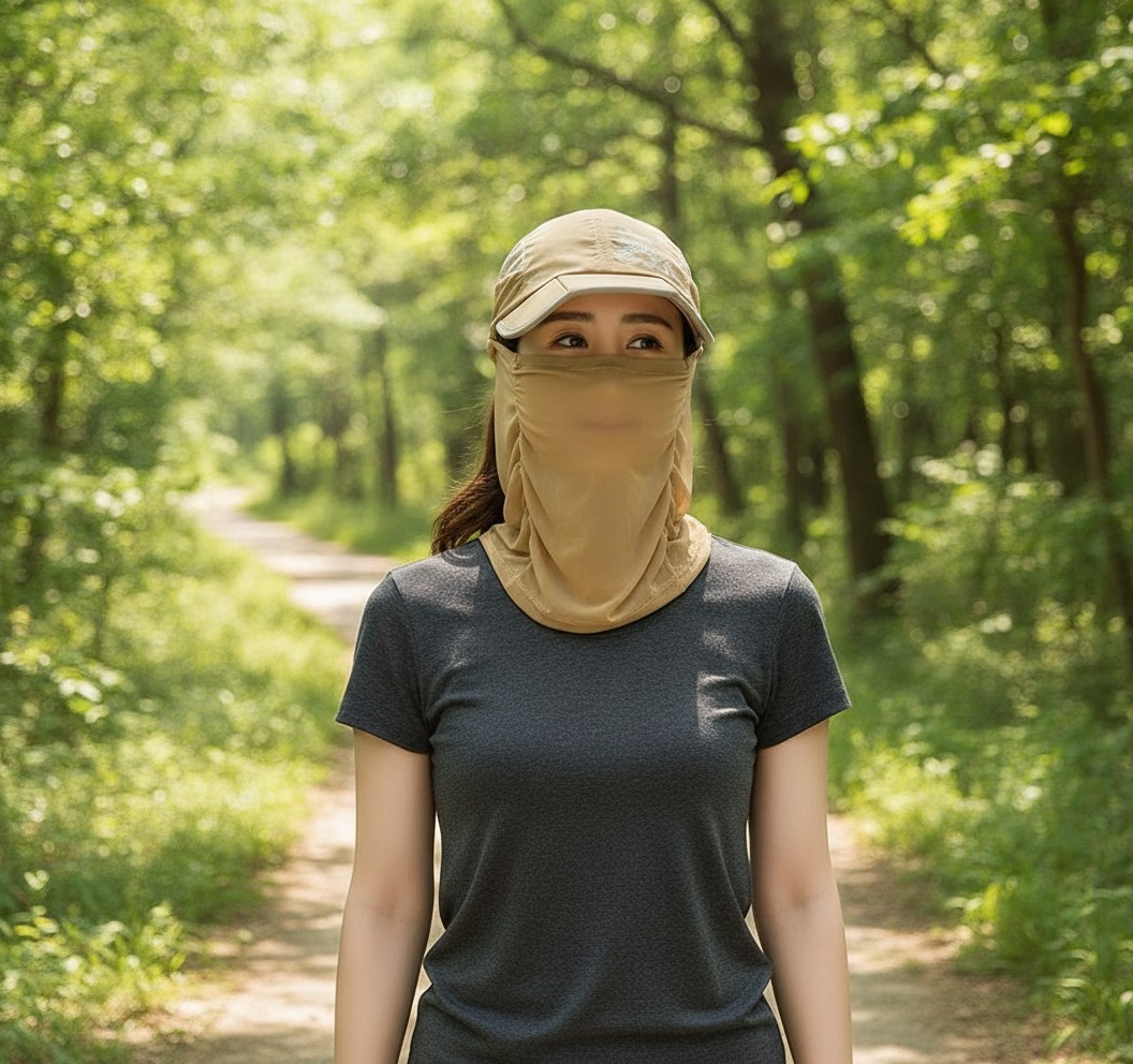 Chapeau de Soleil UV Protection,Style et Sécurité pour Hommes et Femmes(couleur et design aléatoire) - Marjane Mall - Image 3
