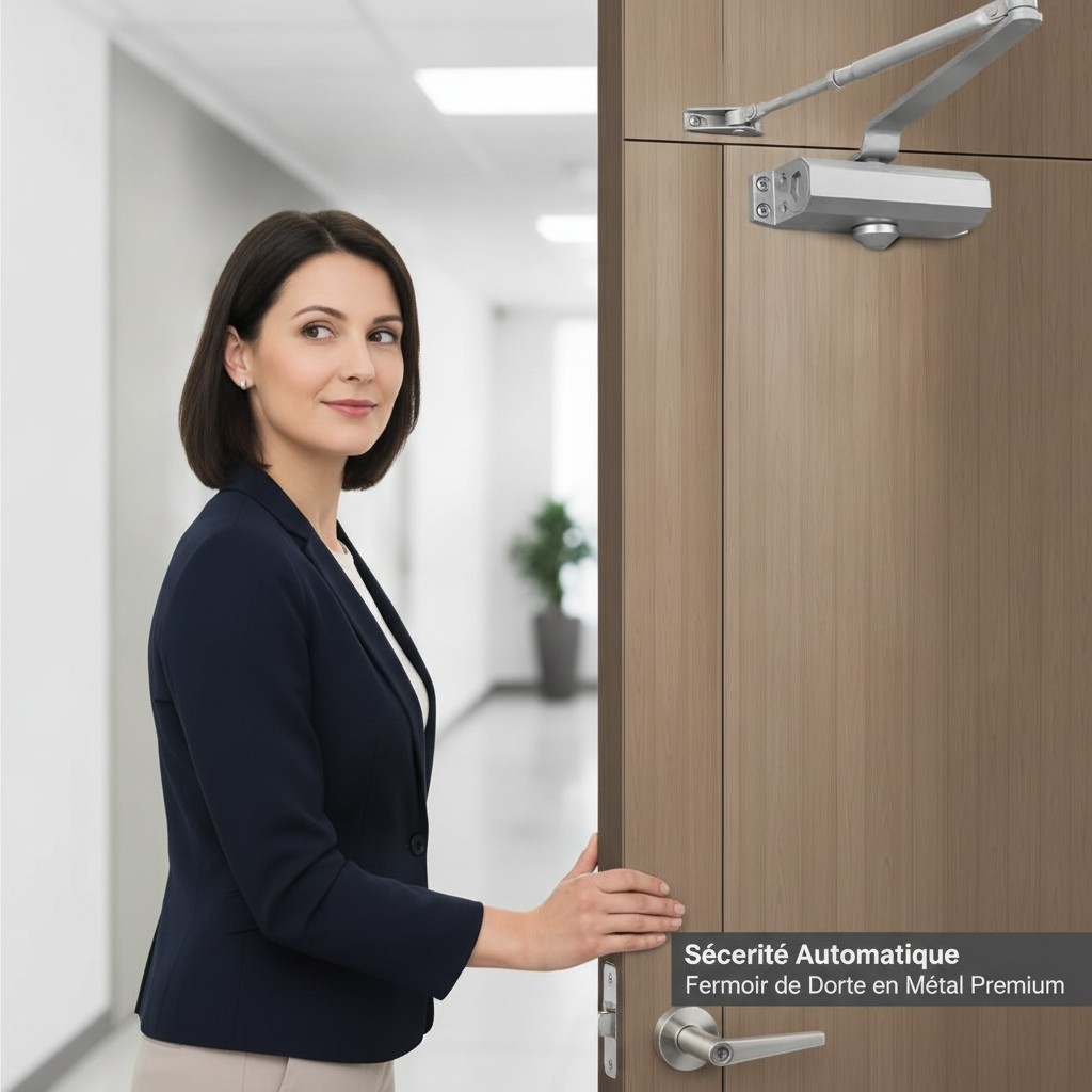 Sécurité Automatique Fermoir de Porte en Métal Premium(couleur et design aléatoire) - Marjane Mall - Image 4