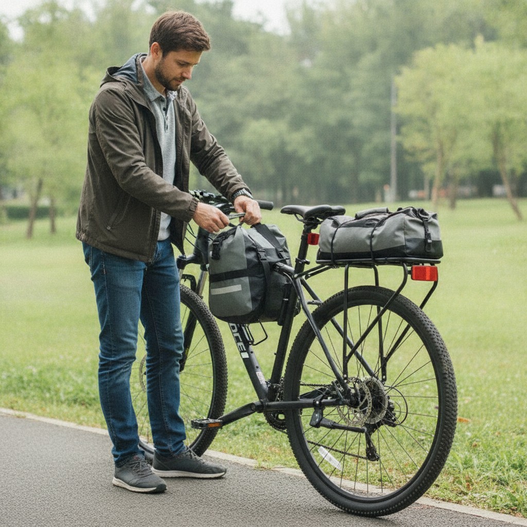 Porte-bagages en Alliage d'Aluminium pour Selle de Vélo max 50kg(couleur et design aléatoire) - Marjane Mall - Image 4