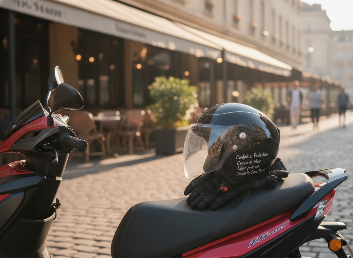 Confort et Protection Casque de Moto Léger pour une Conduite Sans Souci(couleur et design aléatoire) - Marjane Mall - Image 3