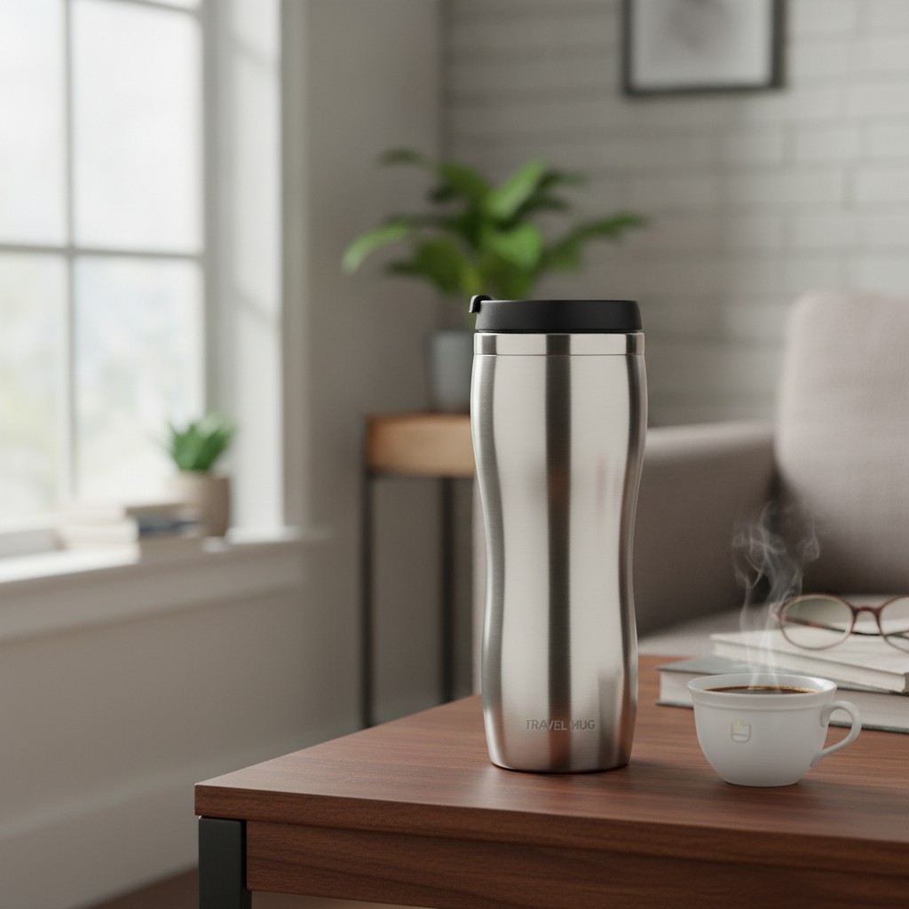 Tasse de voyage isolante pour café de 400 ml(couleur et design aléatoire) - Marjane Mall - Image 3