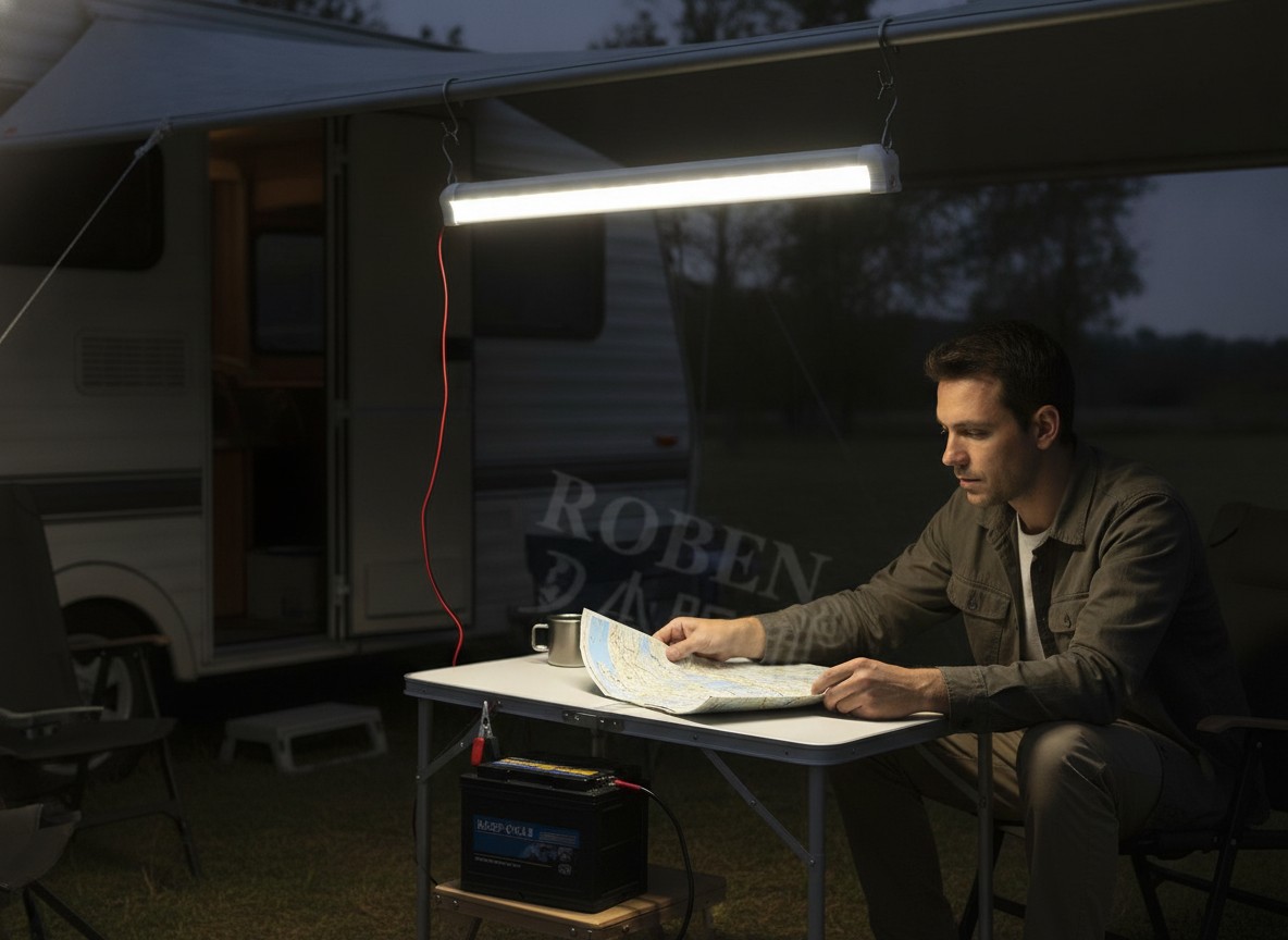 Bande lumineuse LED 12V pour camping, caravanes, bateaux ou alimentation solaire(couleur et design aléatoire) - Marjane Mall - Image 4