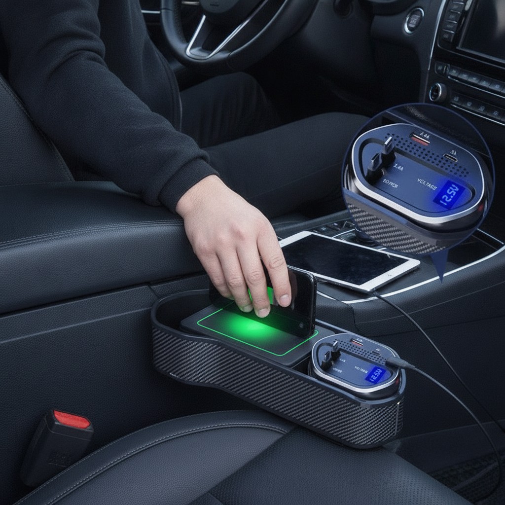 Support de Siège avec Chargeur Rapide USB Type-C(couleur et design aléatoire) - Marjane Mall - Image 4