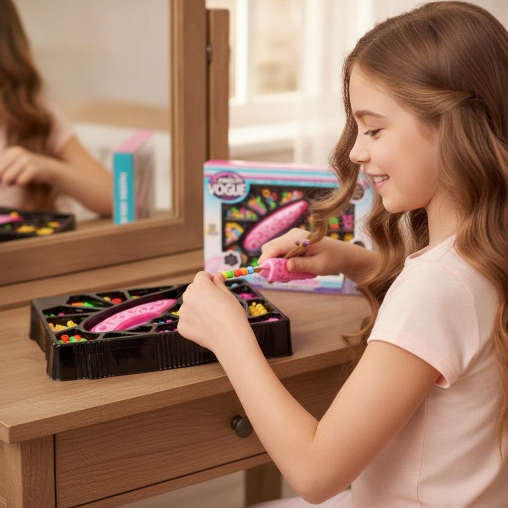 Éclat en Folie Jeu de Bijoux de Coiffure Étincelant pour Filles(couleur et design aléatoire) - Marjane Mall - Image 4