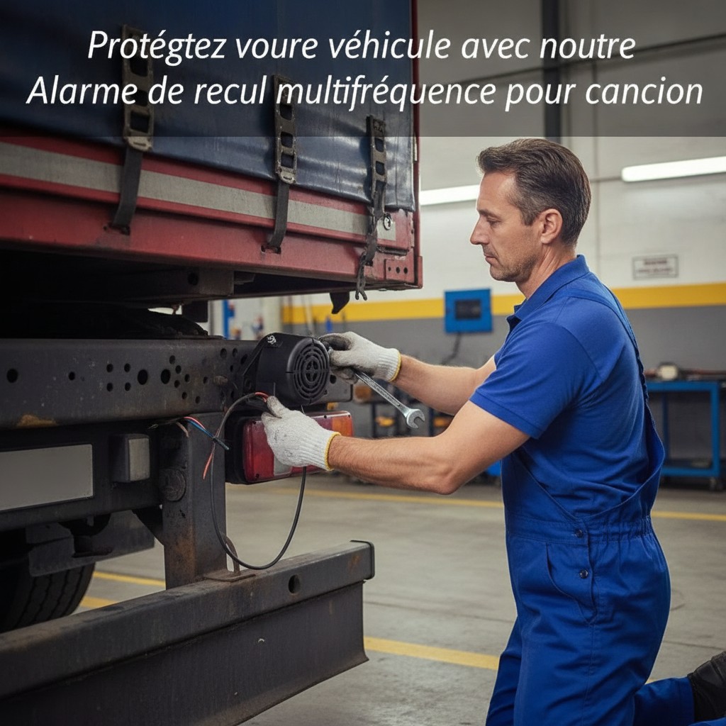 Protégez votre véhicule avec notre Alarme de recul multifréquence pour camion(couleur et design aléatoire) - Marjane Mall - Image 4