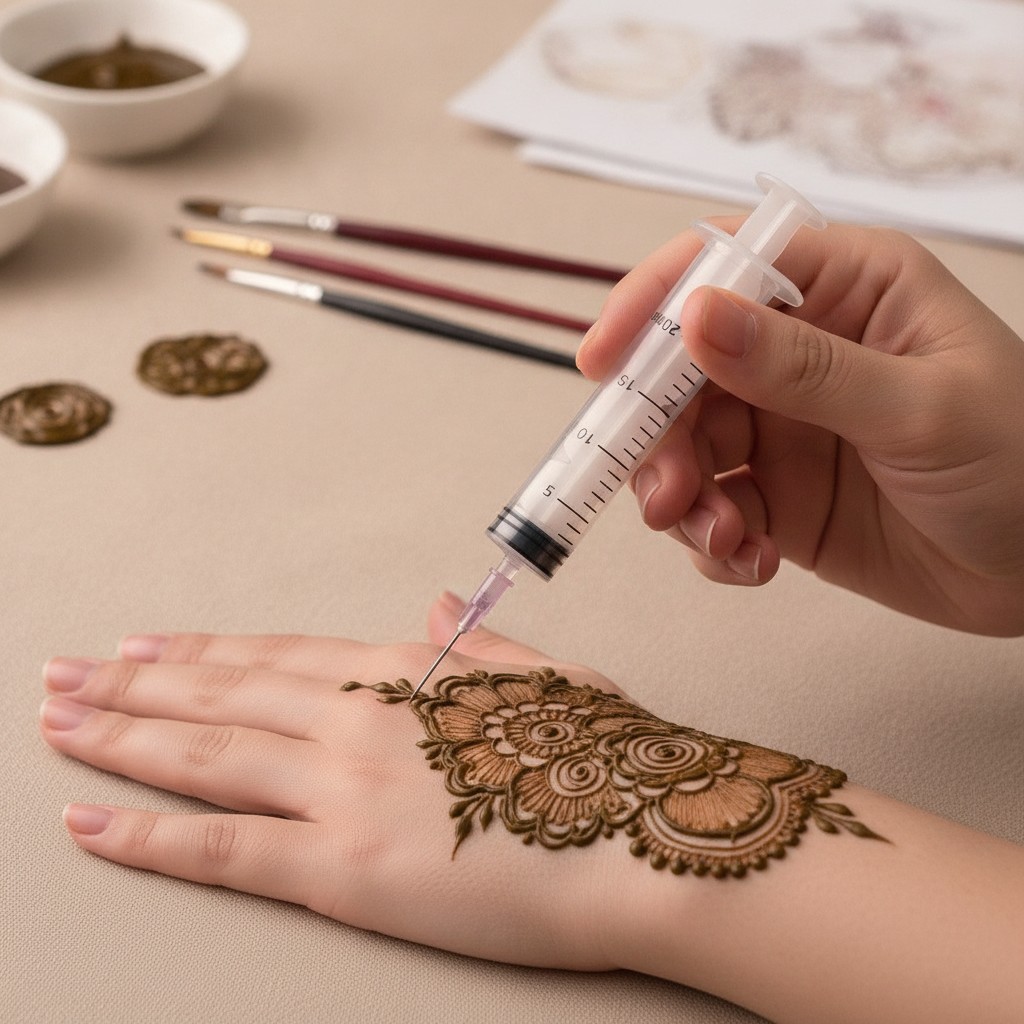 Précision Parfaite L'Aiguille Henné Idéale pour Toutes les Techniques de Tatouage(couleur et design aléatoire) - Marjane Mall - Image 4
