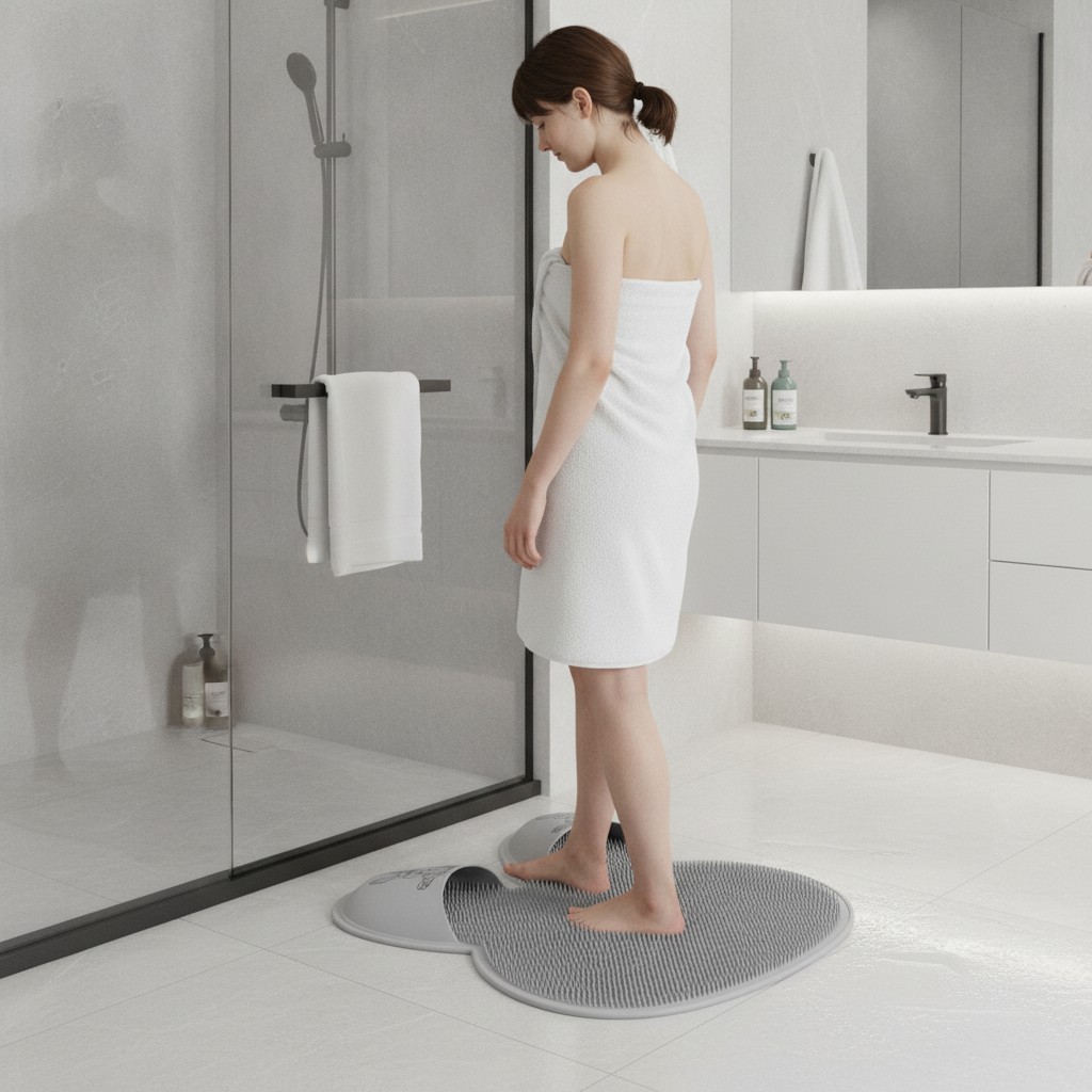 Tapis de Bain en Silicone Antidérapant en forme de lapin pour salle de bain(couleur et design aléatoire) - Marjane Mall - Image 4