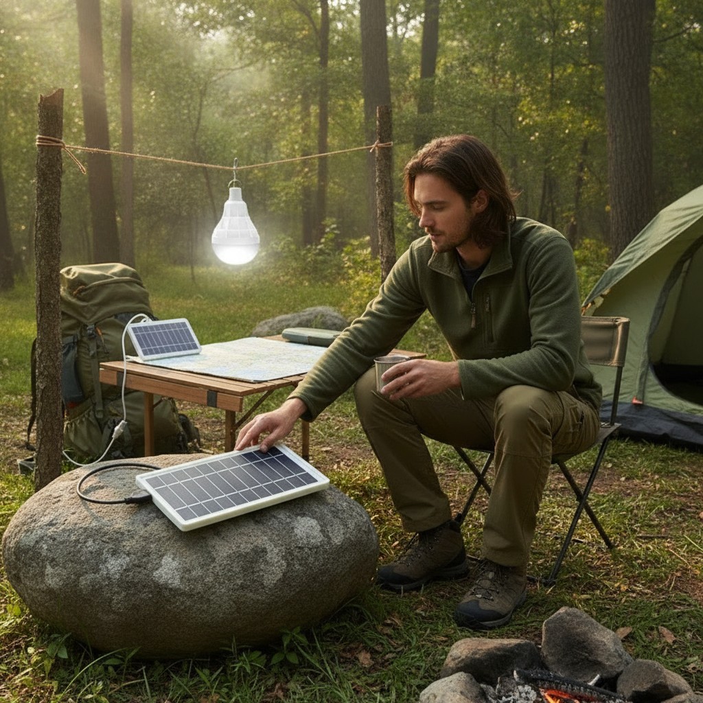 Panneau solaire portable : l'idéal pour le camping et les randonnées, restez alimenté partout(couleur et design aléatoire) - Marjane Mall - Image 4