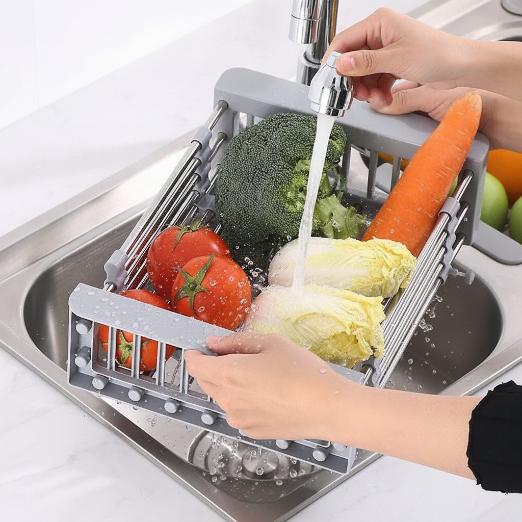 Vidange de Cuisine Polyvalente en Plastique lavabo(couleur et design aléatoire) - Marjane Mall - Image 4