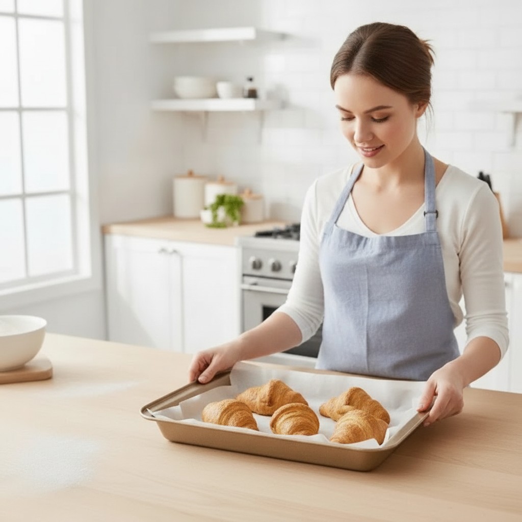 Plateau de cuisson multifonction – Idéal pour rôtir, cuire et griller – Taille 31,5 x 22 cm(couleur et design aléatoire) - Marjane Mall - Image 4