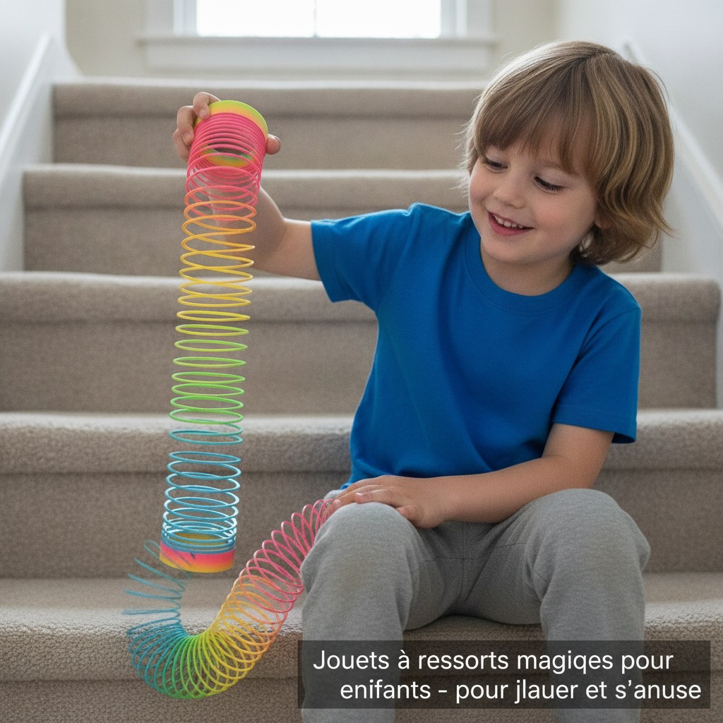Jouets à ressorts magiques pour enfants - pour jouer et s'amuser(couleur et design aléatoire) - Marjane Mall - Image 4