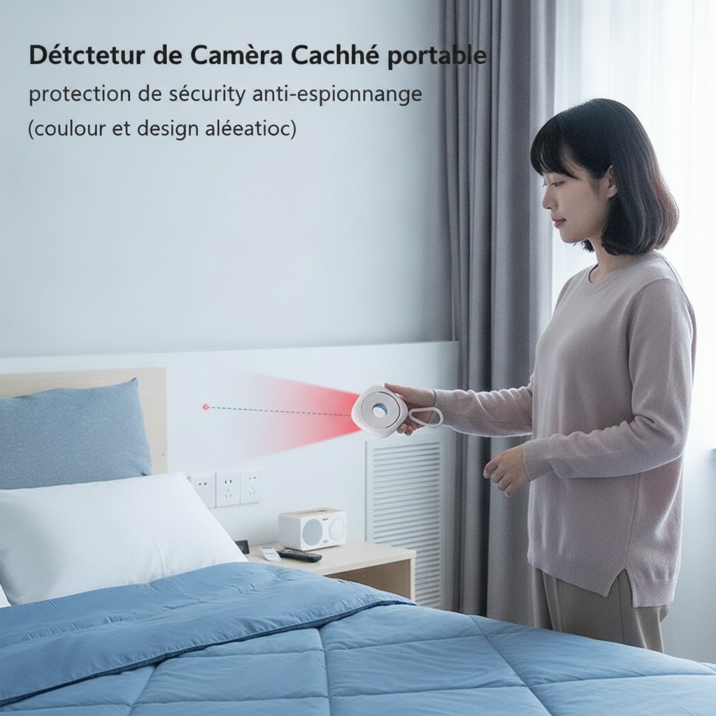 Détecteur de Caméra Cachée portable ,protection de sécurité anti-espionnage(couleur et design aléatoire) - Marjane Mall - Image 4