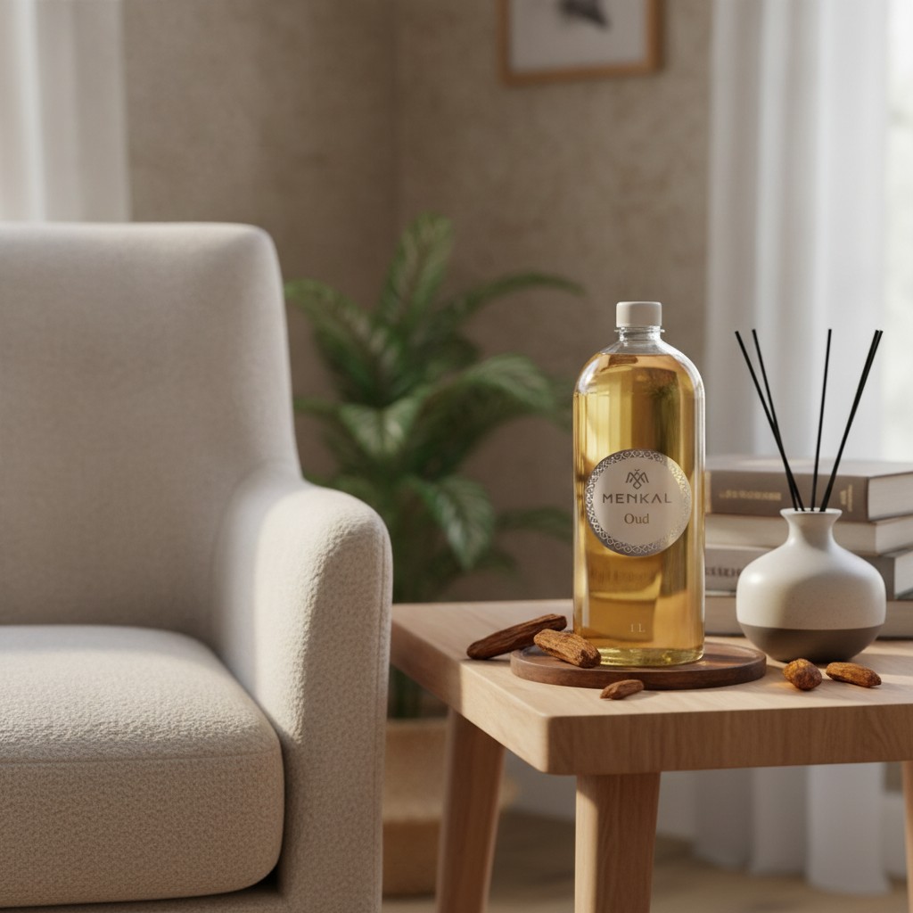 Recharge pour Diffuseur d'Ambiance MENKAL - Senteur Oud - 1 Litre - Marjane Mall - Image 3