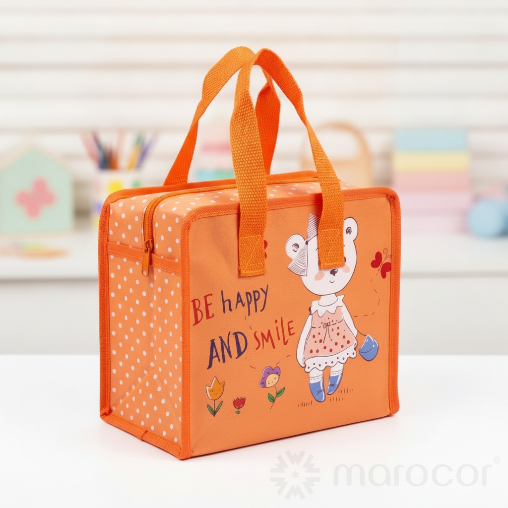 Sac isotherme pour enfants avec motif ludique et poignées résistantes (couleur et design aléatoire) - Marjane Mall - Image 2