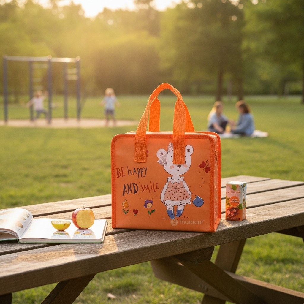 Sac isotherme pour enfants avec motif ludique et poignées résistantes (couleur et design aléatoire) - Marjane Mall - Image 3