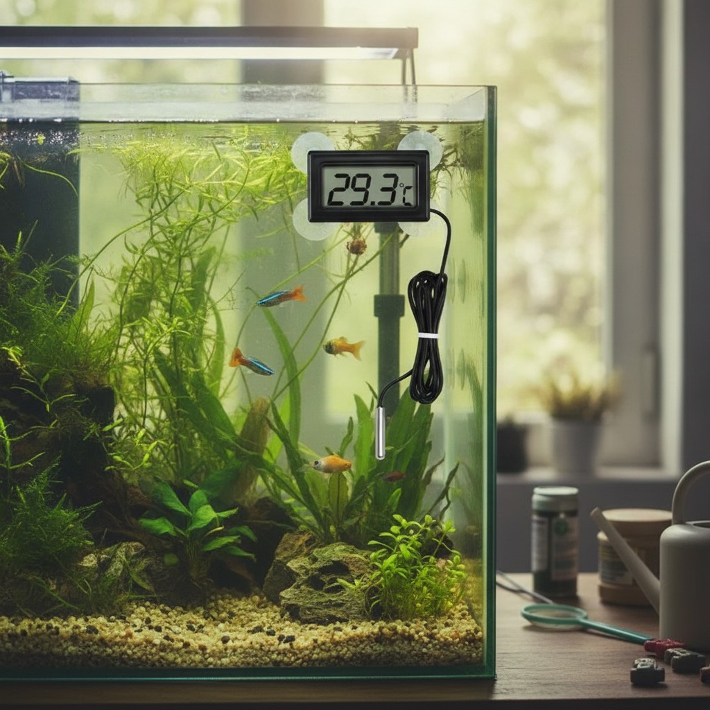 Thermomètre Numérique LCD avec Sonde - Idéal pour Aquarium, Vivarium et Serre(couleur et design aléatoire) - Marjane Mall - Image 3