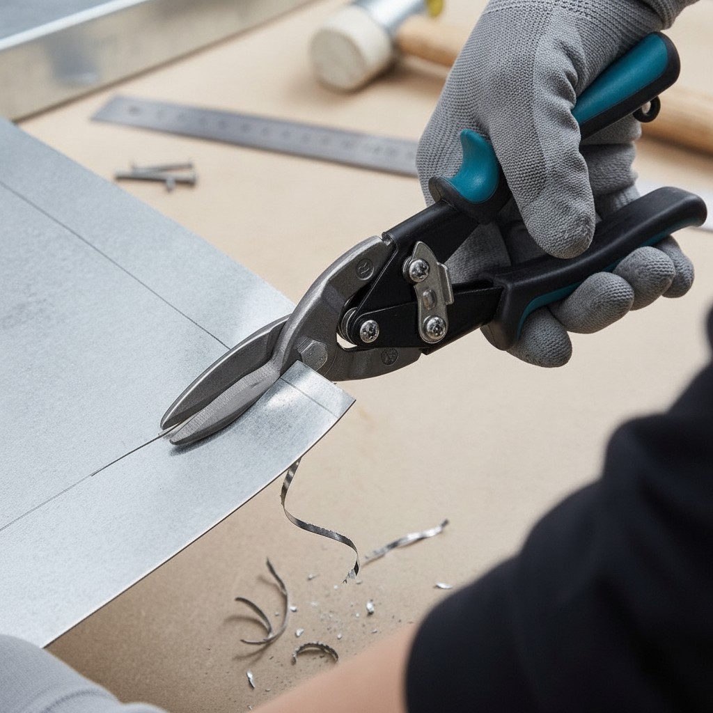 Cisaille à tôle professionnelle pour coupes droites et précises	(couleur et design aléatoire) - Marjane Mall - Image 4