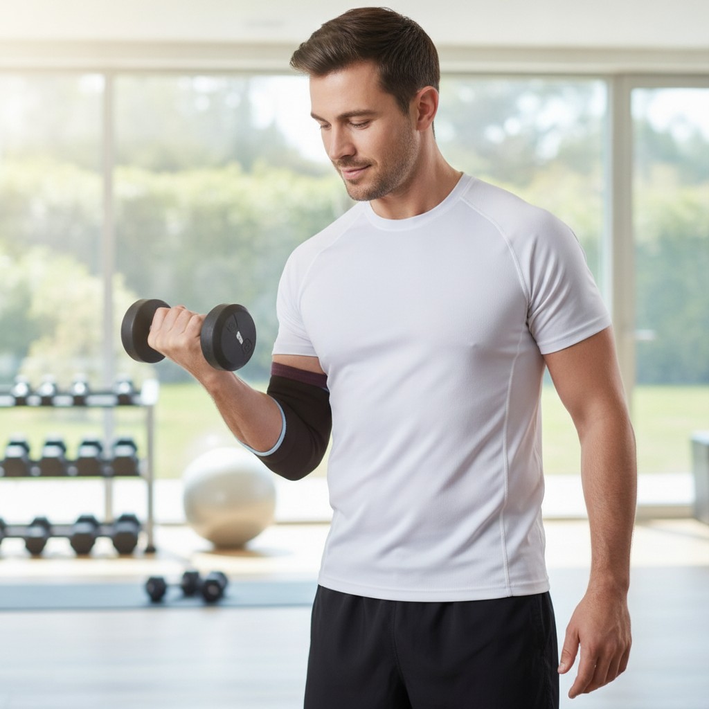 Coudière de compression élastique : soutien optimal pour le sport et la récupération	(couleur et design aléatoire) - Marjane Mall - Image 3