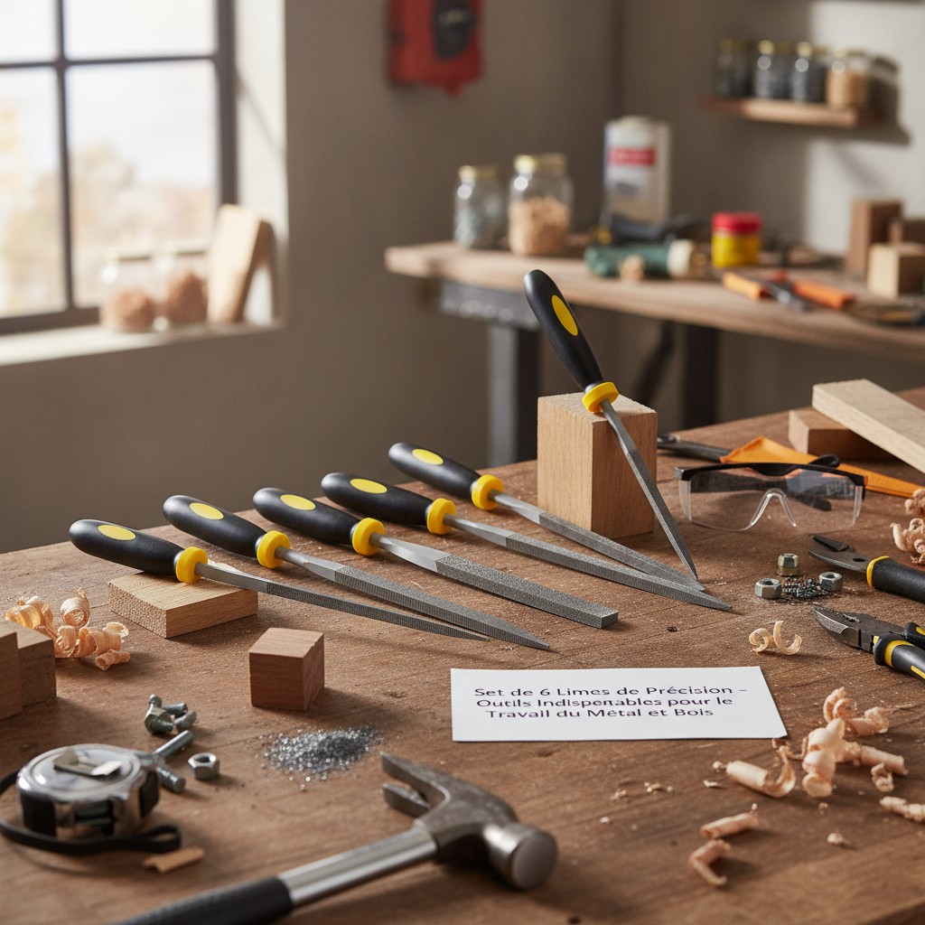 Set de 6 Limes de Précision - Outils Indispensables pour le Travail du Métal et du Bois(couleur et design aléatoire) - Marjane Mall - Image 3