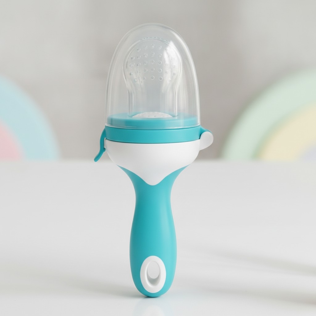 Tétine de dentition et grignoteur pour fruits frais : Idéal pour la diversification alimentaire(couleur et design aléatoire) - Marjane Mall - Image 2