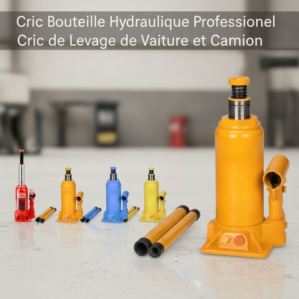 Cric Bouteille Hydraulique Professionnel – Cric de Levage de Voiture et Camion(couleur et design aléatoire) - Marjane Mall - Image 2