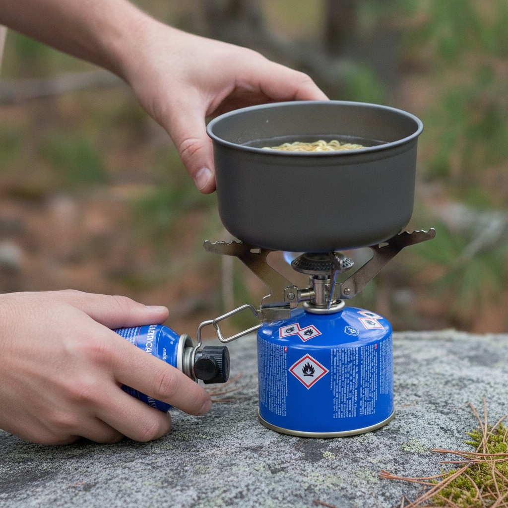 Cartouche de gaz butane : l'accessoire indispensable pour vos réchauds de camping et activités (couleur et design aléatoire) - Marjane Mall - Image 4