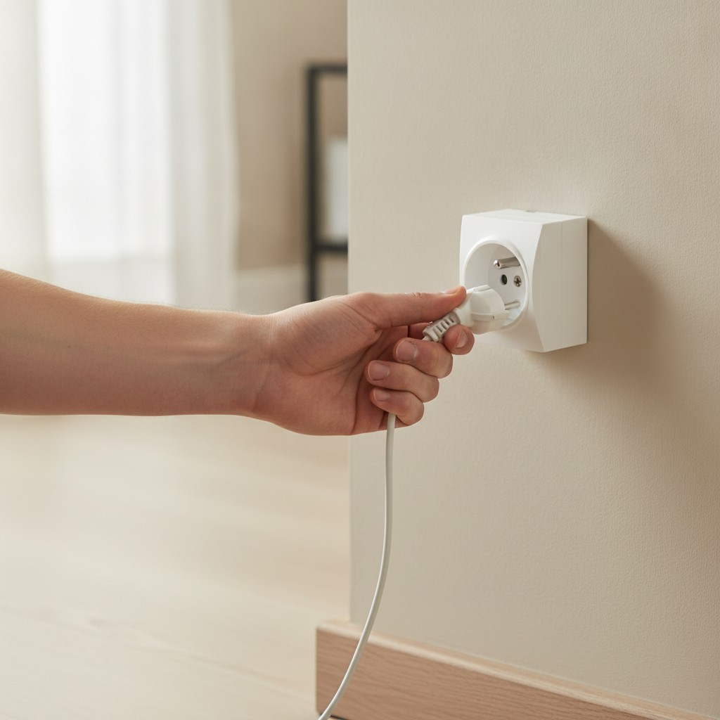 Prise électrique murale standard, design blanc épuré(couleur et design aléatoire) - Marjane Mall - Image 4
