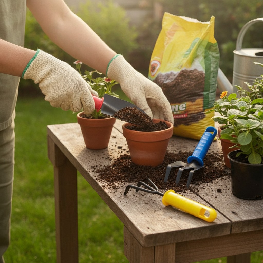 Kit d'outils de jardinage : l'accessoire indispensable pour l'entretien de vos plantes et fleurs(couleur et design aléatoire) - Marjane Mall - Image 4