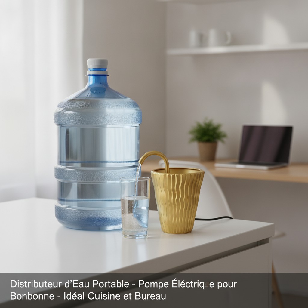 Distributeur d'Eau Portable - Pompe Électrique pour Bonbonne - Idéal Cuisine et Bureau(couleur et design aléatoire) - Marjane Mall - Image 3