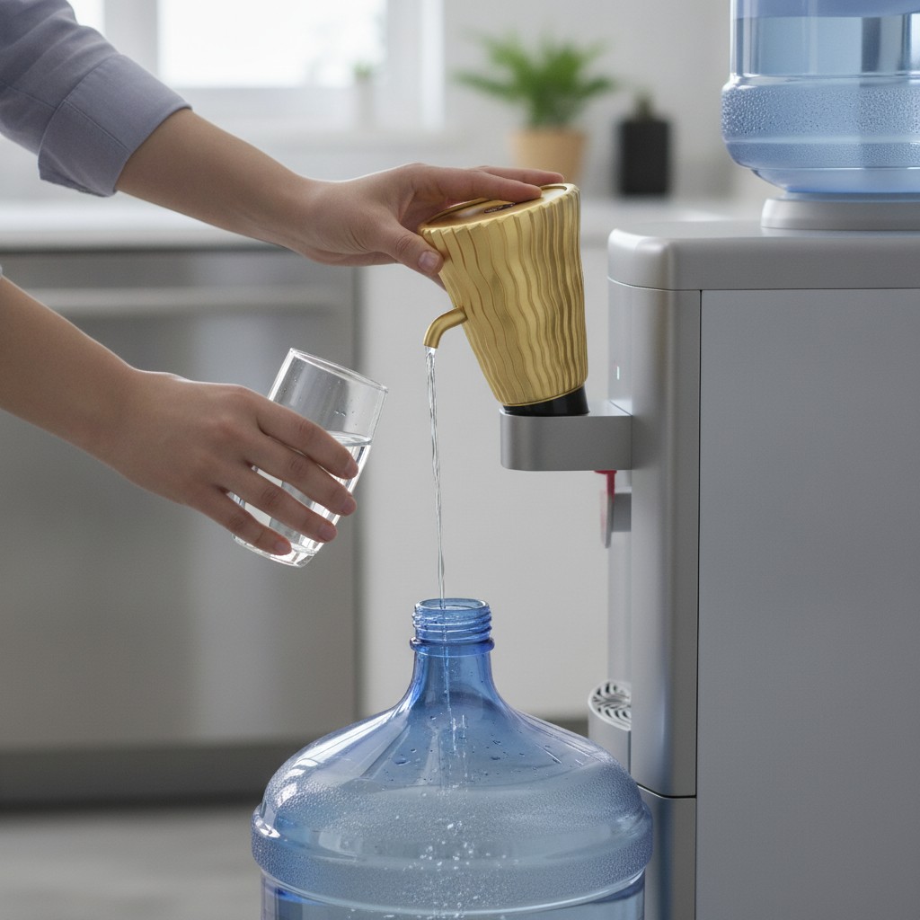 Distributeur d'Eau Portable - Pompe Électrique pour Bonbonne - Idéal Cuisine et Bureau(couleur et design aléatoire) - Marjane Mall - Image 4