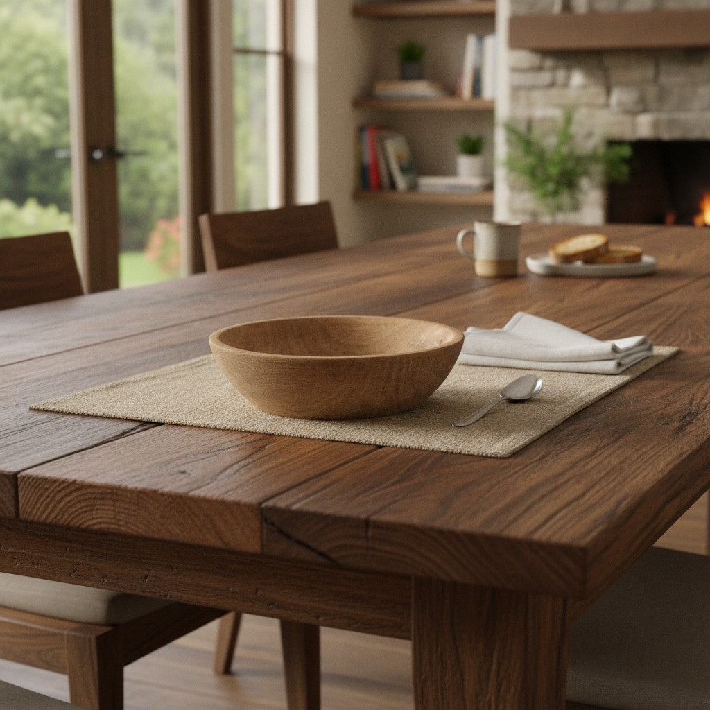 Bol Artisanal en Bois Massif : Élégance rustique pour votre table(couleur et design aléatoire) - Marjane Mall - Image 3