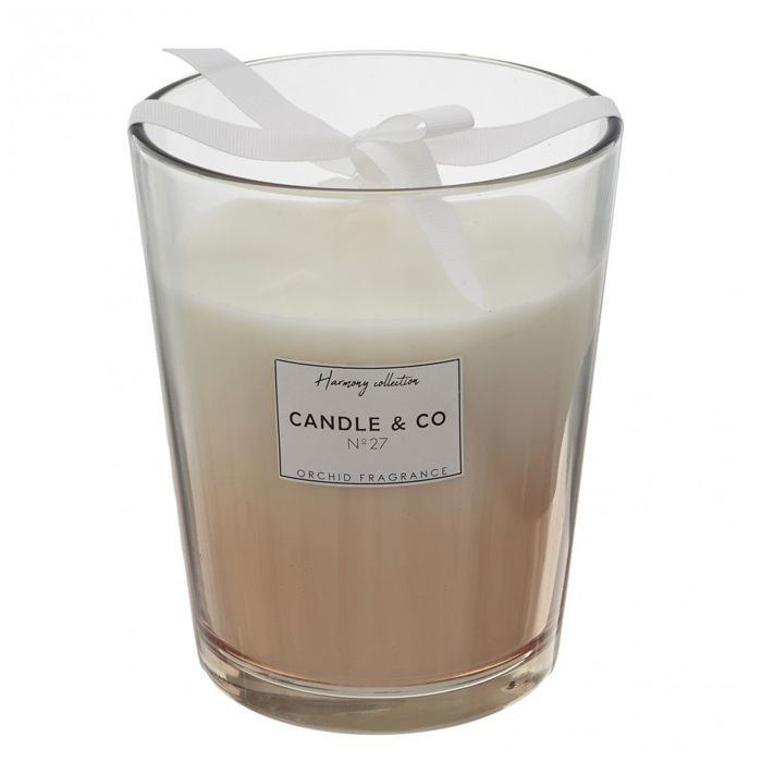 Bougies - Bougie parfumée - Vase - Harmony - D 13 x H 16 cm - Beige
