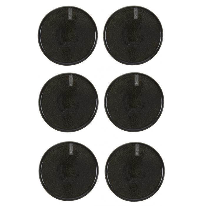 Vaisselle & couverts - Assiette à dessert - D 20 cm - Noir