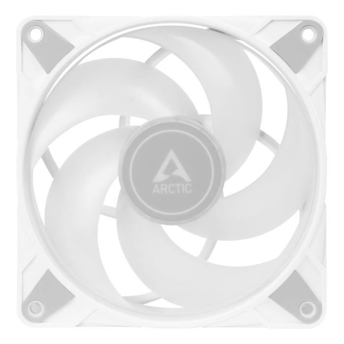 ARCTIC P12 PWM PST ARGB blanc (PACK 3) - Ventilateur 120mm pour boitier