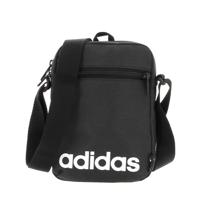 Sacoche pochette bandoulière - Adidas - Linear org - Noir - 100% Polyester - Ajustable