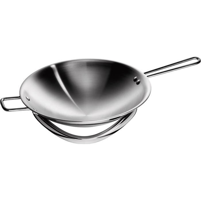 Accessoire Wok - AEG - FusionWok - Acier inoxydable - Compatible tous feux - 34 cm