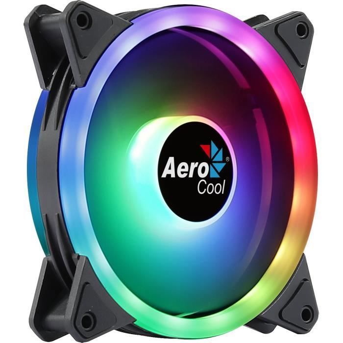 Ventilateur - AEROCOOL - Duo 12 ARGB - 120mm - 1000 TPM - 19,7 dBA