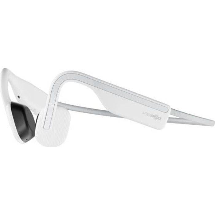 Ecouteur AfterShokz Openmove, Casque à Conduction Osseuse, Bluetooth, Sans Fil- Blanc Alpin