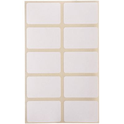 Étiquettes adhésives - AGIPA - 32x20mm - Blister de 70 - Couleur blanche - Format pratique