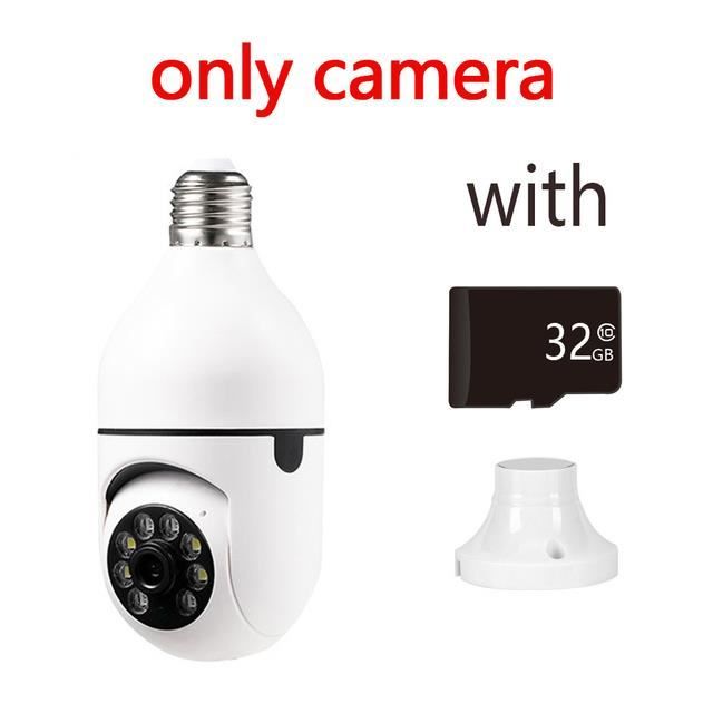 caméra ajouter 32G-Caméra de surveillance intelligente à vision nocturne, caméra de sécurité CCTV à domicile