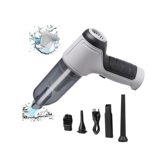 la couleur verte Mini aspirateur de voiture et souffleur d'air 3 en 1, 9000PA, sans fil, à main, ordinateur p